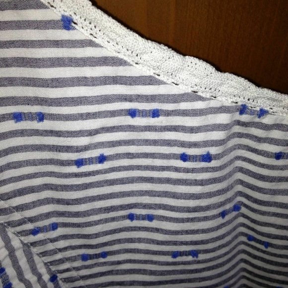 INTUITIONS Cotton Tank, Crochet Edging, Size S - Picture 7 of 7